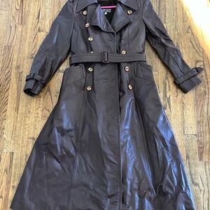 Vintage Stunning Leather Trench Coat